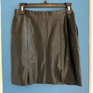 Hollister Faux Leather Black High Rise Mini Skirt - Size S
